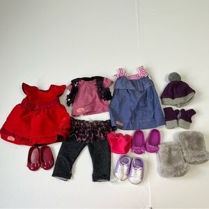OUR GENERATION GIRL 18” DOLL outfits Clothes lot toys